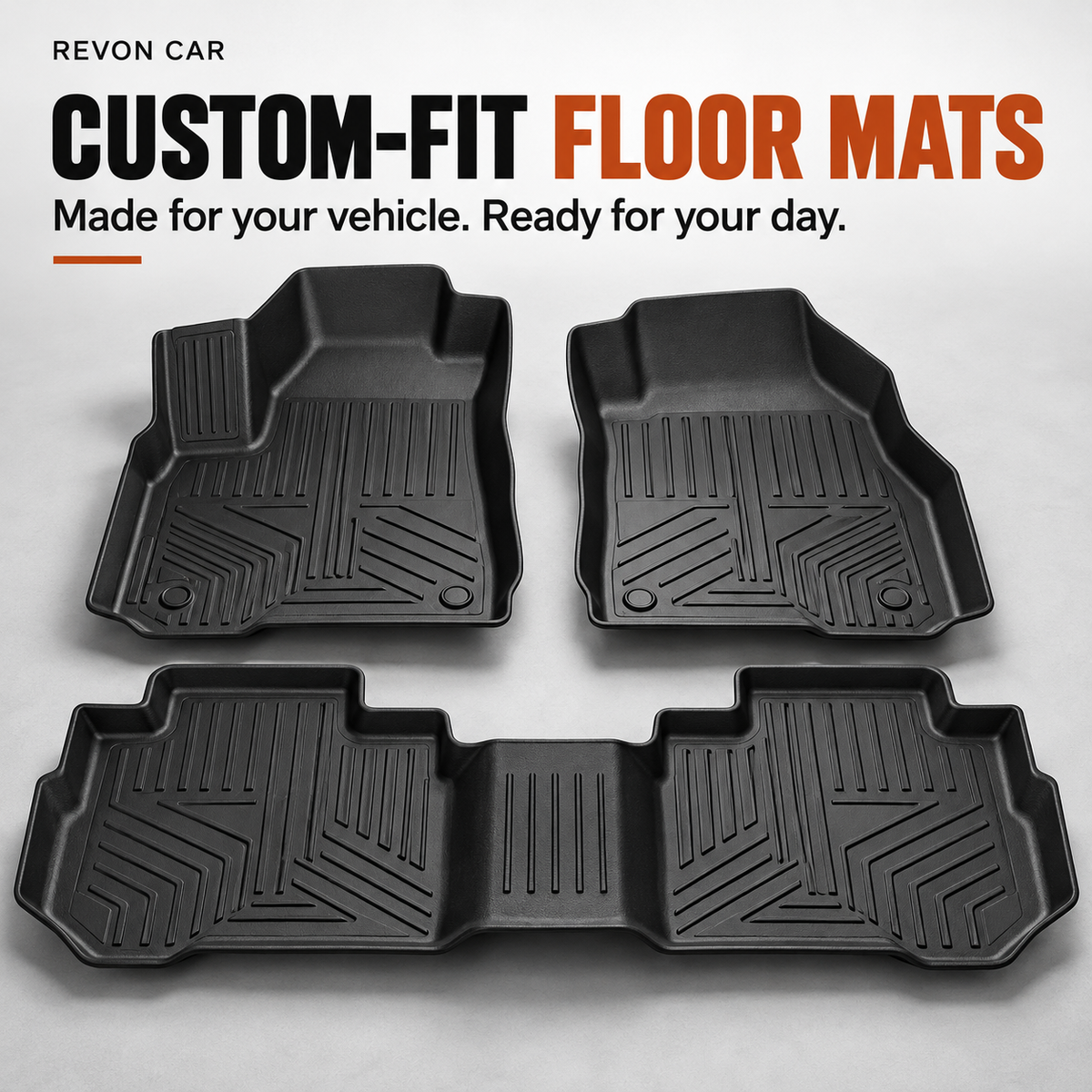 Shaped to your footwell. Edge to edge.